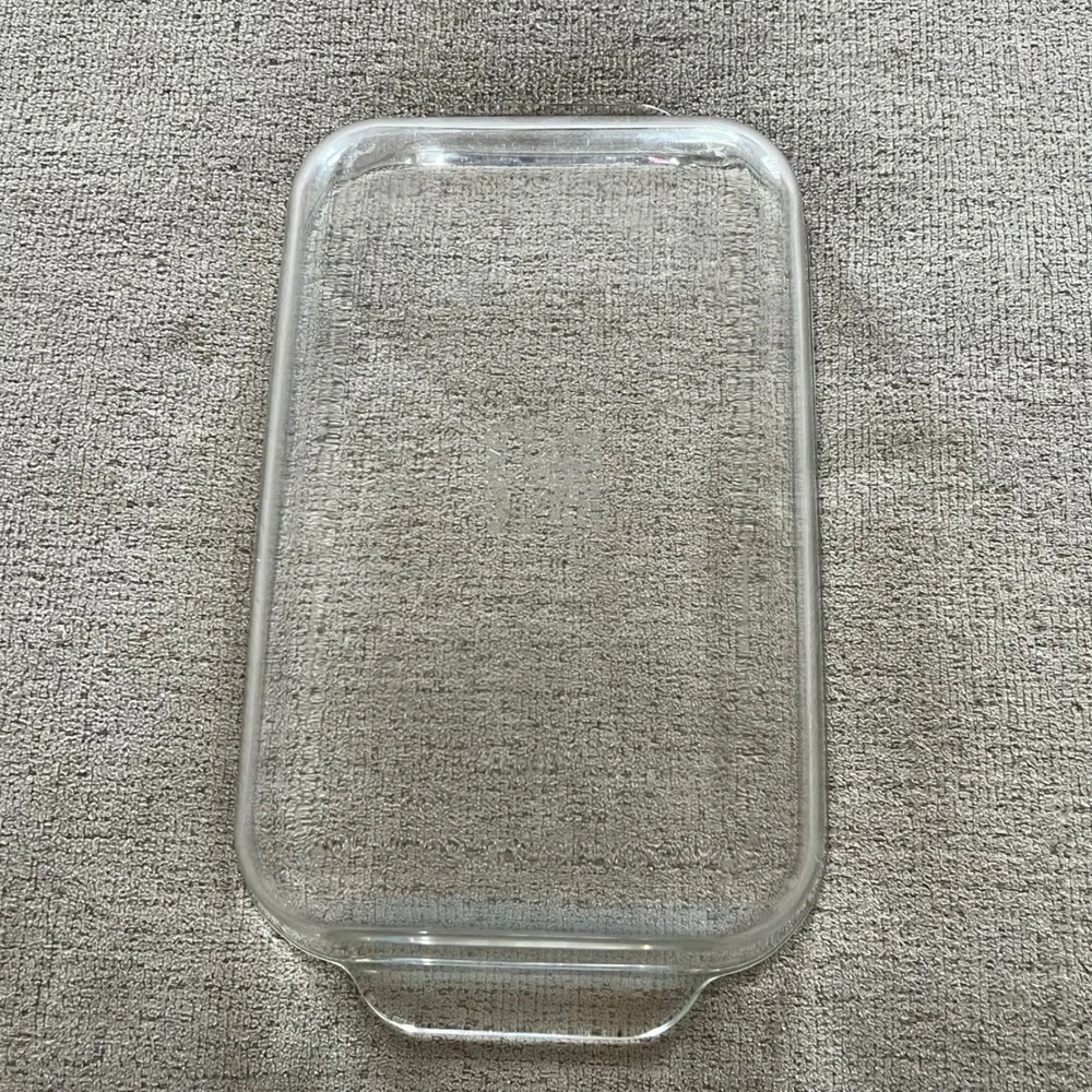 Vtg Pyrex 232-R Clear Glass Rectangular Baking Dish 2 Quart 11x7x1.5 Made in USA